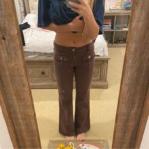Low waisted pacsun brown jeans